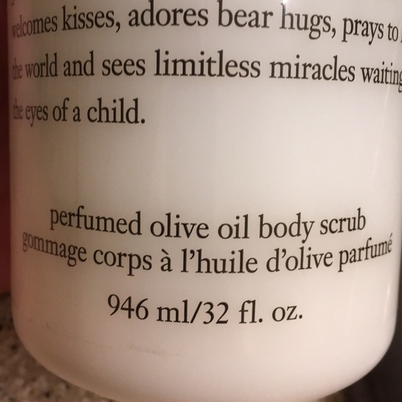 Philosophy Baby Grace 32 oz Olive Oil Body Scrub - Picture 3 of 5